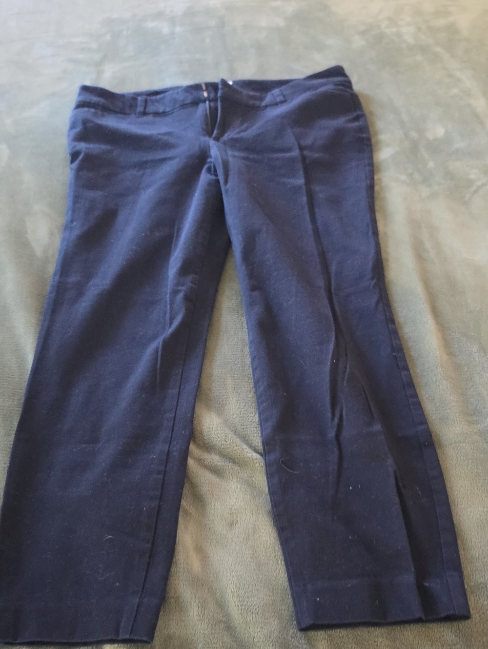 Old Navy Dark Navy Cropped Straight-Leg Pants